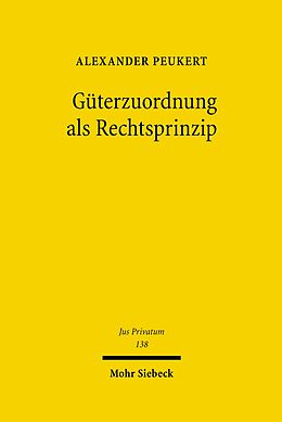 E-Book (pdf) Güterzuordnung als Rechtsprinzip von Alexander Peukert