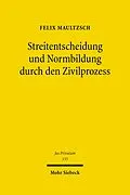 E-Book (pdf) Streitentscheidung und Normbildung durch den Zivilprozess von Felix Maultzsch