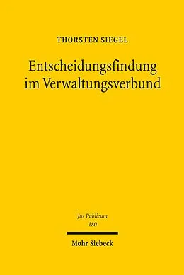 E-Book (pdf) Entscheidungsfindung im Verwaltungsverbund von Thorsten Siegel