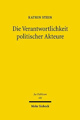 E-Book (pdf) Die Verantwortlichkeit politischer Akteure von Katrin Stein