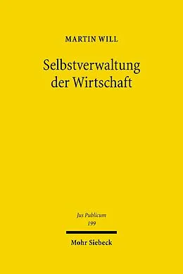 E-Book (pdf) Selbstverwaltung der Wirtschaft von Martin Will