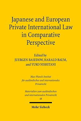 E-Book (pdf) Japanese and European Private International Law in Comparative Perspective von 