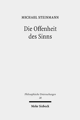 E-Book (pdf) Die Offenheit des Sinns von Michael Steinmann