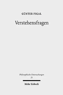 E-Book (pdf) Verstehensfragen von Günter Figal