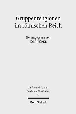 E-Book (pdf) Gruppenreligionen im römischen Reich von 