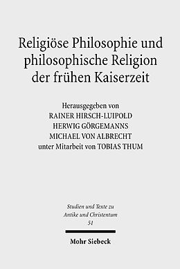 E-Book (pdf) Religiöse Philosophie und philosophische Religion der frühen Kaiserzeit von 