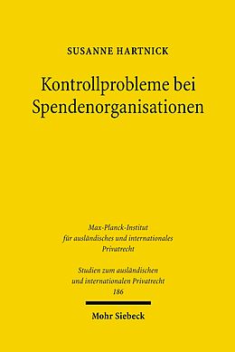 E-Book (pdf) Kontrollprobleme bei Spendenorganisationen von Susanne Hartnick