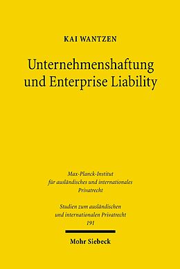 E-Book (pdf) Unternehmenshaftung und Enterprise Liability von Kai Wantzen