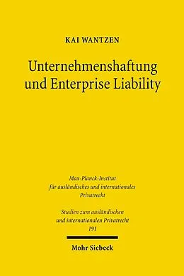 E-Book (pdf) Unternehmenshaftung und Enterprise Liability von Kai Wantzen