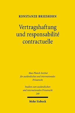 E-Book (pdf) Vertragshaftung und responsabilité contractuelle von Konstanze Brieskorn