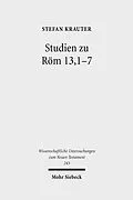 E-Book (pdf) Studien zu Röm 13,1-7 von Stefan Krauter