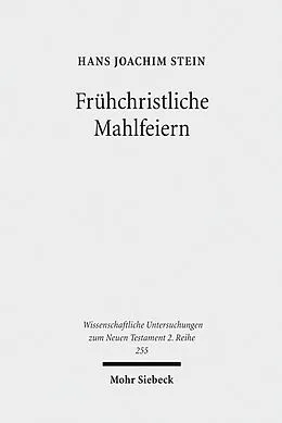 E-Book (pdf) Frühchristliche Mahlfeiern von Hans Joachim Stein