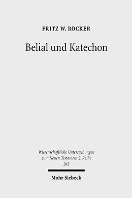 E-Book (pdf) Belial und Katechon von Fritz W. Röcker