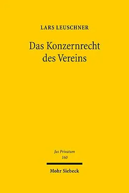 E-Book (pdf) Das Konzernrecht des Vereins von Lars Leuschner