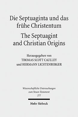 E-Book (pdf) Die Septuaginta und das frühe Christentum - The Septuagint and Christian Origins von 