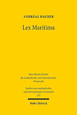 Kartonierter Einband Lex Maritima von Andreas Maurer
