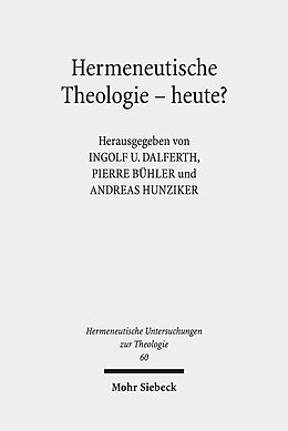 Kartonierter Einband Hermeneutische Theologie - heute? von 