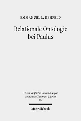Kartonierter Einband Relationale Ontologie bei Paulus von Emmanuel L. Rehfeld