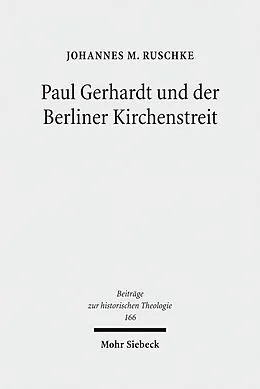 E-Book (pdf) Paul Gerhardt und der Berliner Kirchenstreit von Johannes M. Ruschke