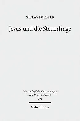 E-Book (pdf) Jesus und die Steuerfrage von Niclas Förster