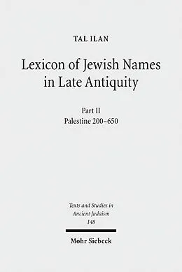 E-Book (pdf) Lexicon of Jewish Names in Late Antiquity von Tal Ilan