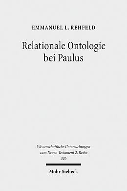 E-Book (pdf) Relationale Ontologie bei Paulus von Emmanuel L. Rehfeld