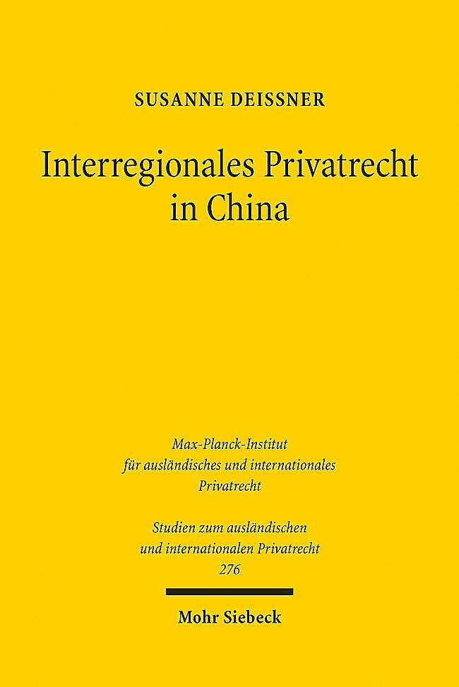 Interregionales Privatrecht in China