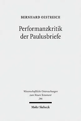 E-Book (pdf) Performanzkritik der Paulusbriefe von Bernhard Oestreich