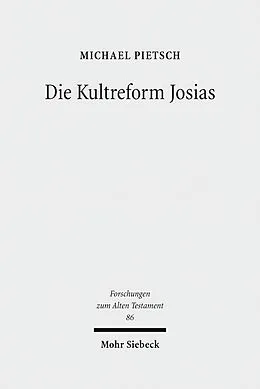 E-Book (pdf) Die Kultreform Josias von Michael Pietsch