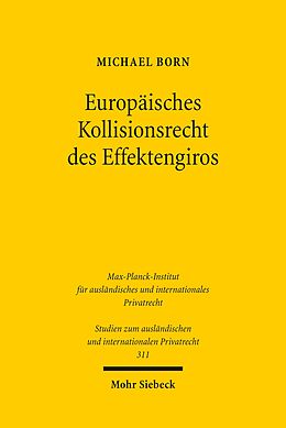 E-Book (pdf) Europäisches Kollisionsrecht des Effektengiros von Michael Born