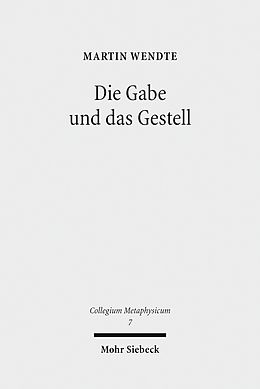 E-Book (pdf) Die Gabe und das Gestell von Martin Wendte