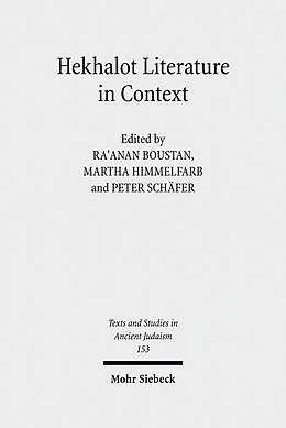 eBook (pdf) Hekhalot Literature in Context de 