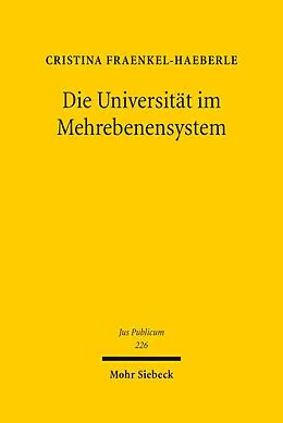 E-Book (pdf) Die Universität im Mehrebenensystem von Cristina Fraenkel-Haeberle
