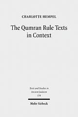 eBook (pdf) The Qumran Rule Texts in Context de Charlotte Hempel