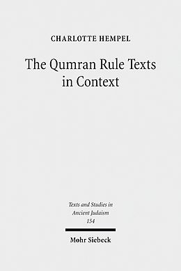 eBook (pdf) The Qumran Rule Texts in Context de Charlotte Hempel