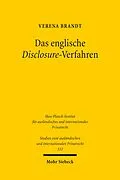 E-Book (pdf) Das englische Disclosure-Verfahren von Verena Brandt