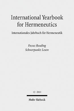 eBook (pdf) International Yearbook for Hermeneutics / Internationales Jahrbuch für Hermeneutik de 