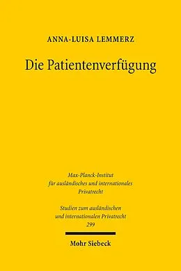 E-Book (pdf) Die Patientenverfügung von Anna-Luisa Lemmerz
