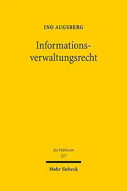 E-Book (pdf) Informationsverwaltungsrecht von Ino Augsberg