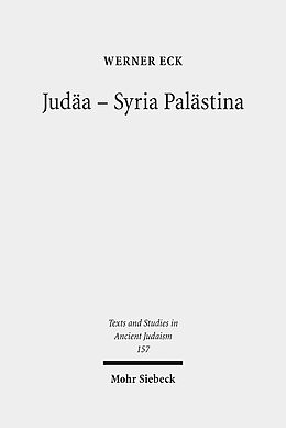 Leinen-Einband Judäa - Syria Palästina von Werner Eck