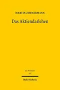 E-Book (pdf) Das Aktiendarlehen von Martin Zimmermann