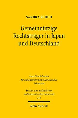 E-Book (pdf) Gemeinnützige Rechtsträger in Japan und Deutschland von Sandra Schuh