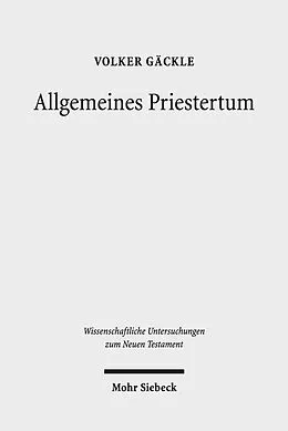 E-Book (pdf) Allgemeines Priestertum von Volker Gäckle