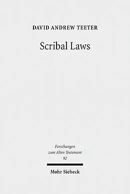 E-Book (pdf) Scribal Laws von David Andrew Teeter