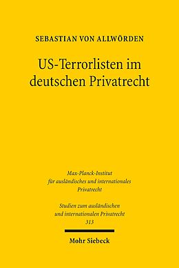 E-Book (pdf) US-Terrorlisten im deutschen Privatrecht von Sebastian von Allwörden
