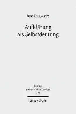 E-Book (pdf) Aufklärung als Selbstdeutung von Georg Raatz