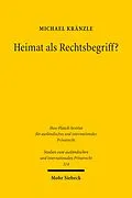 E-Book (pdf) Heimat als Rechtsbegriff? von Michael Kränzle