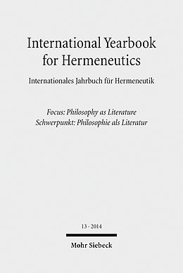 eBook (pdf) International Yearbook for Hermeneutics / Internationales Jahrbuch für Hermeneutik de 