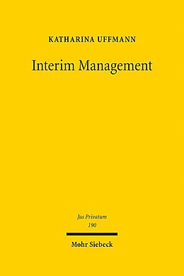 Leinen-Einband Interim Management von Katharina Uffmann