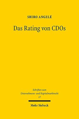 Leinen-Einband Das Rating von CDOs von Shiro Angelé